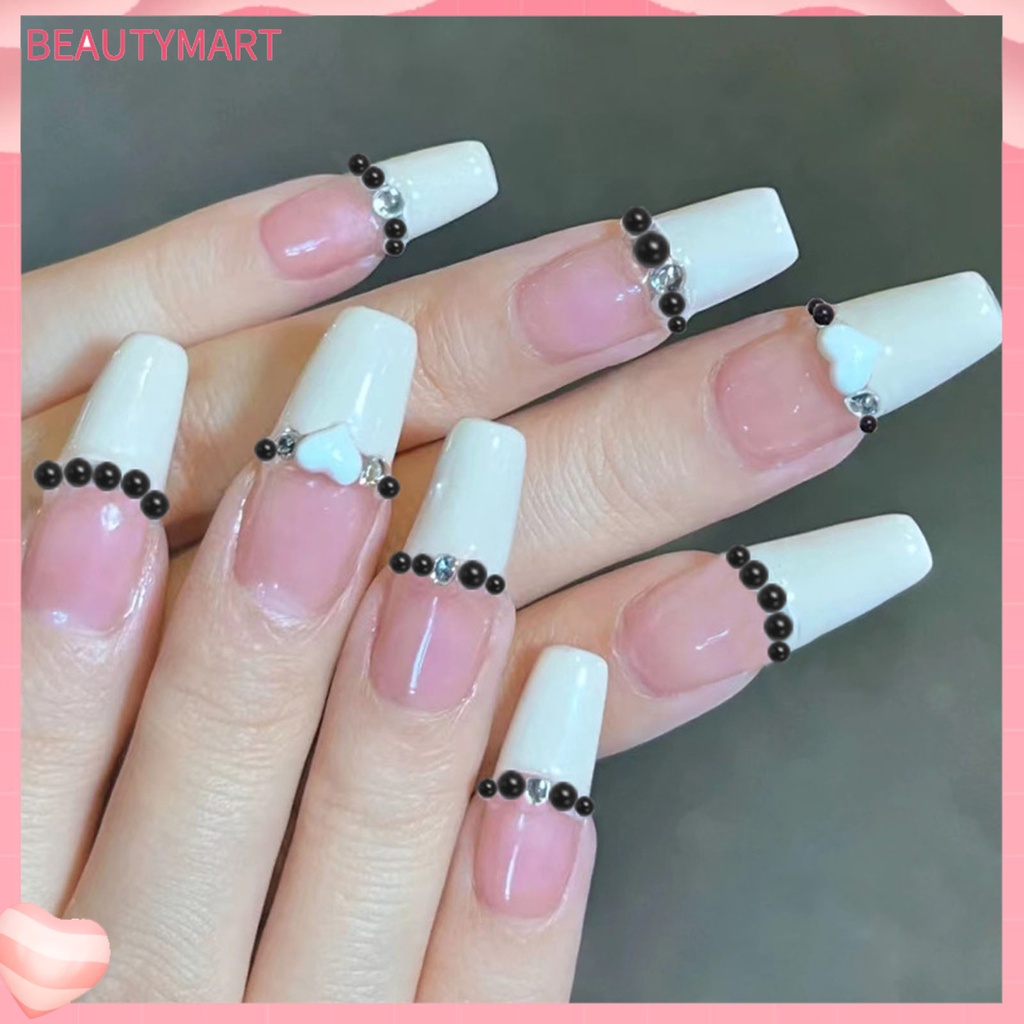 Hộp Hạt 3D Màu Trơn Tự Trang Trí Móng Tay Nghệ Thuật