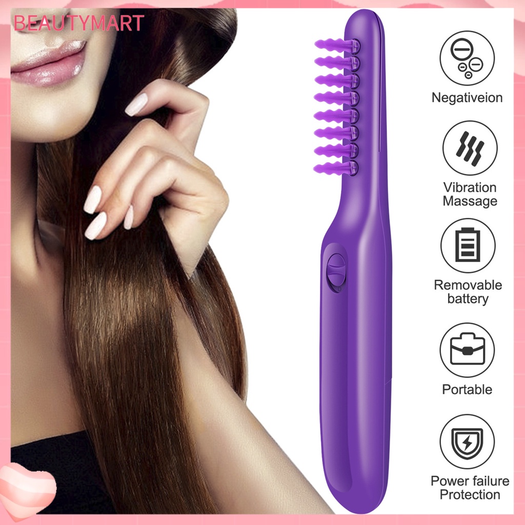 Lược Điện Rung Chải Tóc Bằng ABS Chống Trượt Dành Cho Nữ