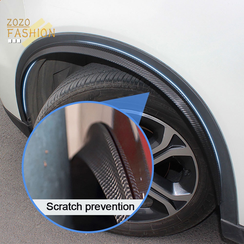 FENDER Set 2 Dải Dán Sợi Carbon 42cm Trang Trí Bánh Xe Hơi