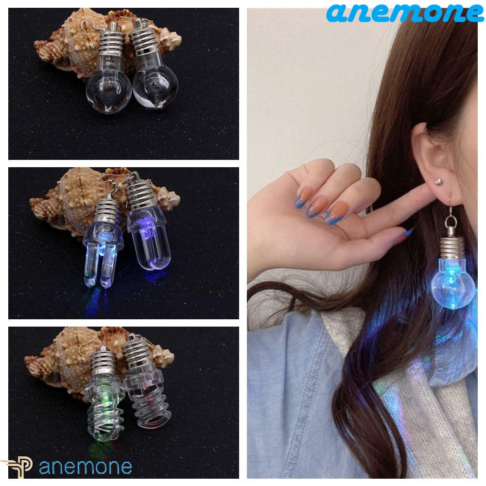 Anemone Khuyên Tai Hợp Kim Dáng Dài Nhẹ Nhiều Màu Sắc Hợp Thời Trang Có Đinh Ốc Vít Lủng Lẳng Hai Ống Cho Nữ
