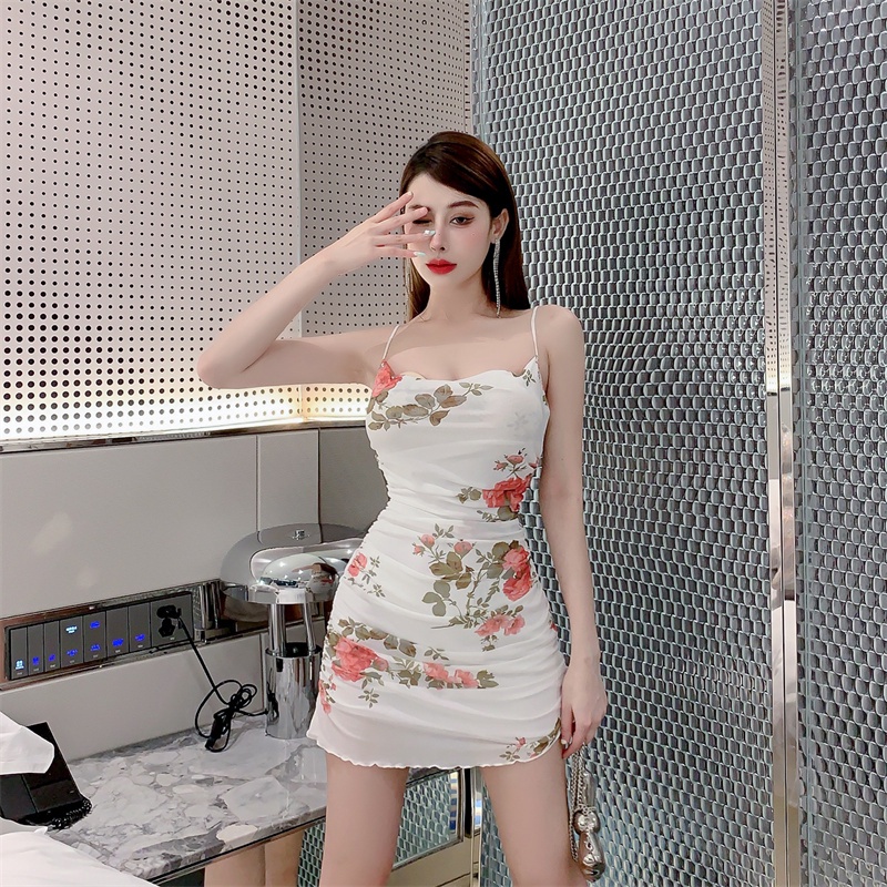 Đầm Lưới In Họa Tiết Phong Cách Pháp Quyến Rũ Thời Trang Đi Biển Mùa Xuân Mới Cho Nữ