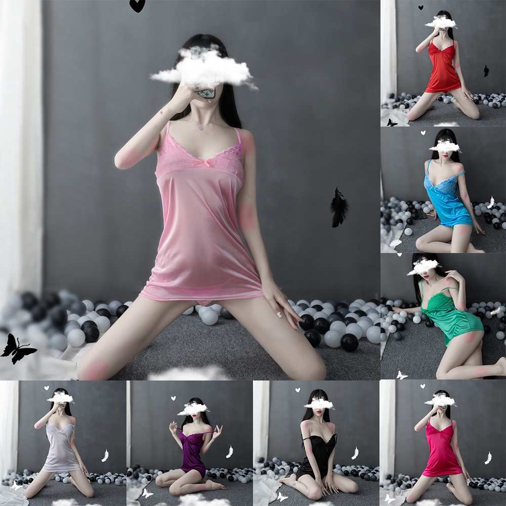 Đầm Ngủ Không Tay Mềm Mại Gợi Cảm Thời Trang Cho Nữ