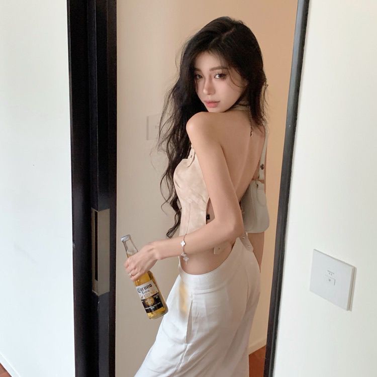 Áo Hai Dây Dáng Ngắn Phong Cách Mỹ Hàng Mới 2023