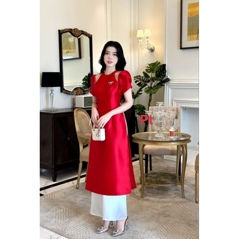 🌷Áo dài tapta lụa sang xịn hịn thiết kế cao cấp ảnh thật 100% giá bán lẻ rẻ như buôn🌷