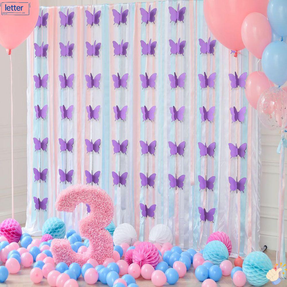 LET Phụ Kiện Trang Trí Tiệc Hình Bướm Bằng Giấy DIY