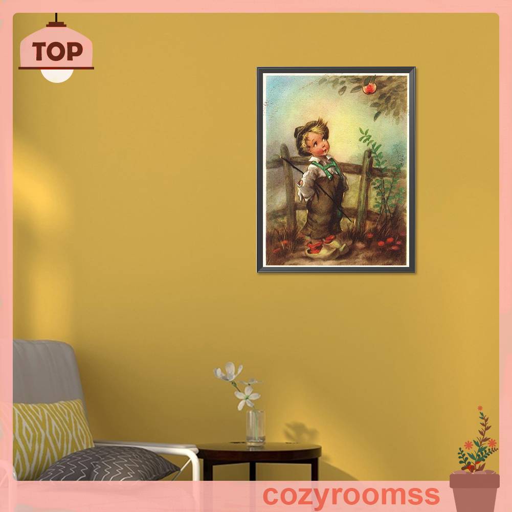 Tranh Đính Đá Kim Cương Toàn Bộ 5D DIY Hình Vẽ Trẻ Em Trang Trí Nhà Cửa