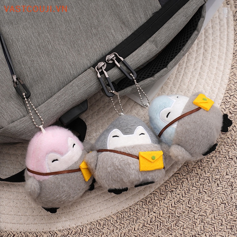 Móc Khóa Hình Chim Cánh Cụt Nhồi Bông Đáng Yêu