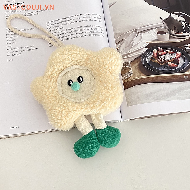 Móc Khóa Hình Búp Bê Nhồi Bông Mềm Mại Đáng Yêu