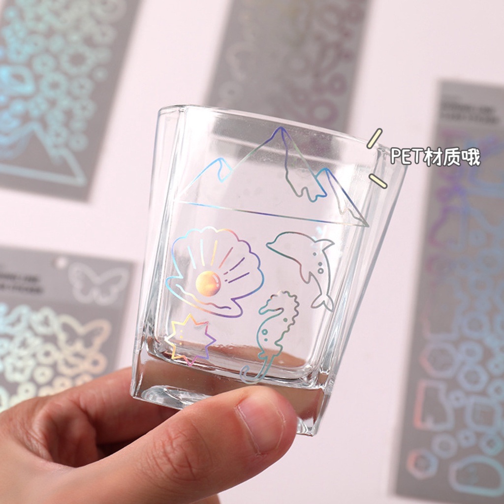 Miếng Dán Laser Trong Suốt Dùng Trang Trí Móc Khóa