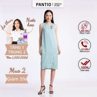 Fdp52369 - đầm dạo phố dáng suông - pantio