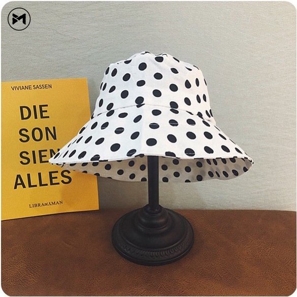 Nón Tai Bèo Chống Nắng Họa Tiết Chấm Bi Dễ Thương Phong Cách Hàn Quốc Thời Trang 2023 Cho Nữ