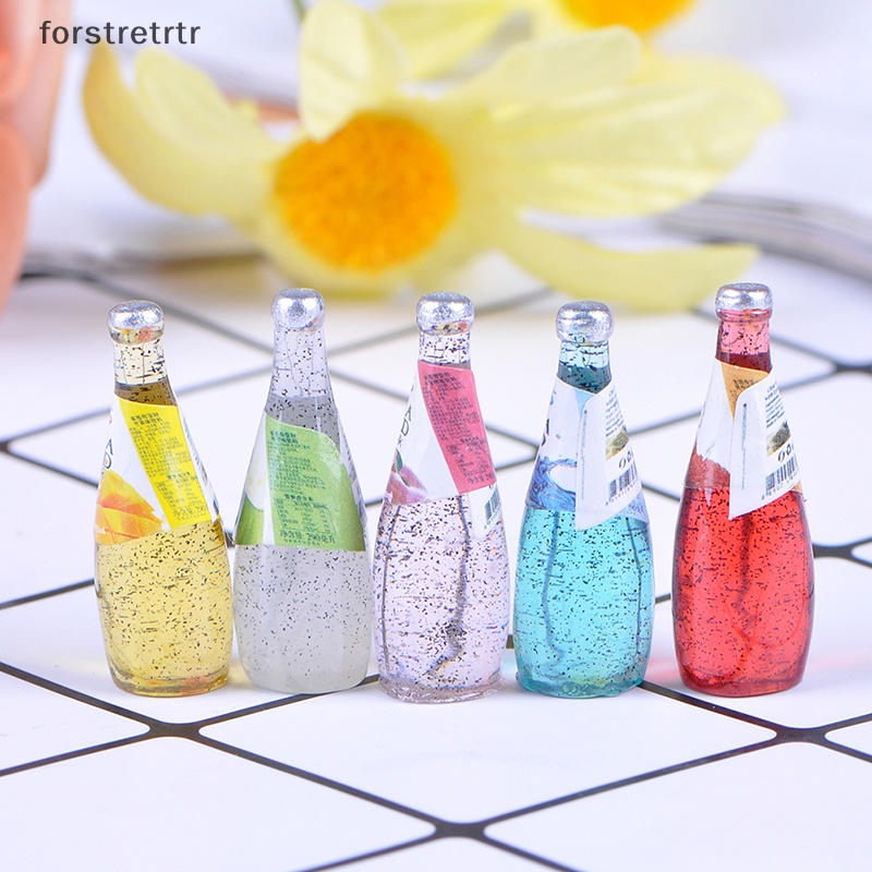 Forstretrtr Set 5 Bình Nước mini Tỉ Lệ 1 / 12 Cho Nhà Búp Bê