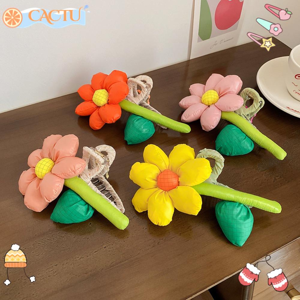 CACTU Kẹp Tóc Cỡ Lớn Thiết Kế Dễ Thương Ngọt Ngào