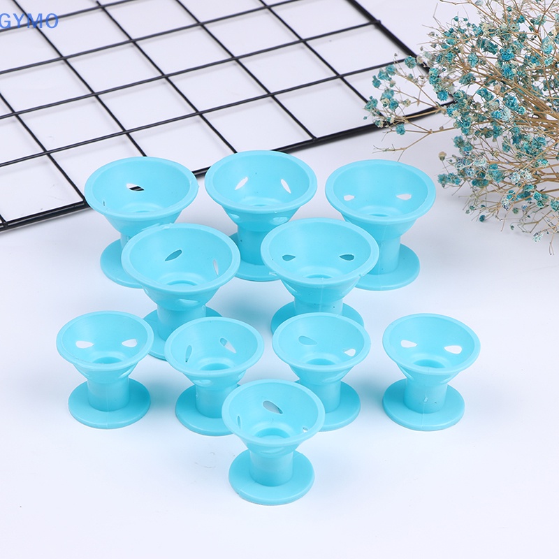 Bộ 10 Dụng Cụ Silicone Cao Su Mềm Uốn Tóc Không Dùng Nhiệt