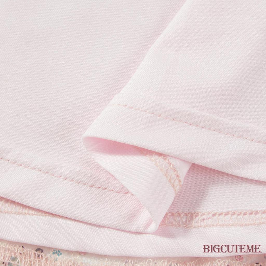 Đầm Mini Dáng Chữ A Không Tay Hở Lưng Màu Trơn Đính Kim Sa Thời Trang Mùa Hè Cho Bạn Gái