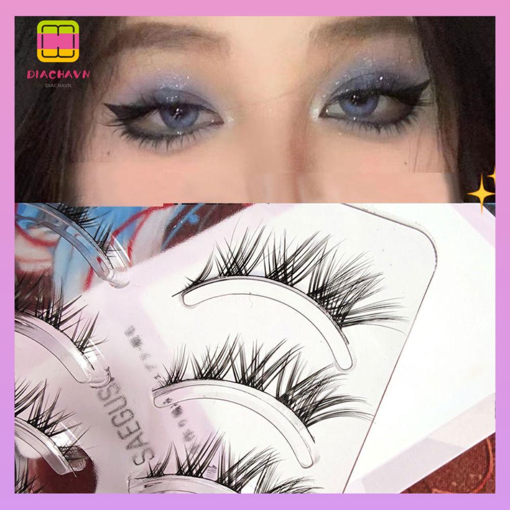 Set 5 Cặp Lông Mi Giả 3D Dày Dài Màu Đen Làm Đẹp Cho Nữ