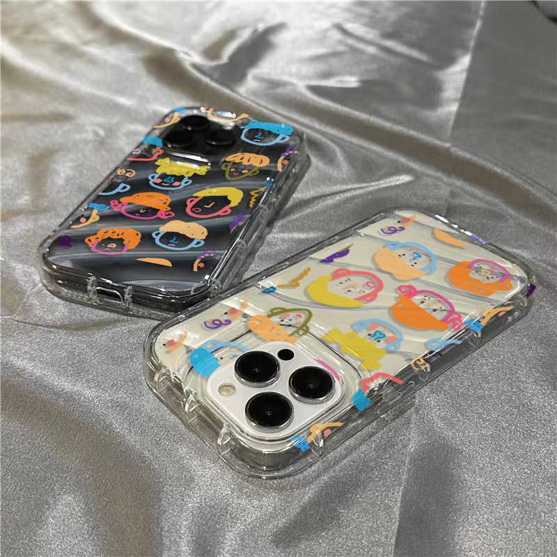 Ốp Điện Thoại Mềm Trong Suốt In Hình Nhân Vật Hoạt Hình Dễ Thương Cho Iphone 8 / 1312 / xr / 7 14Promax 11 Plus