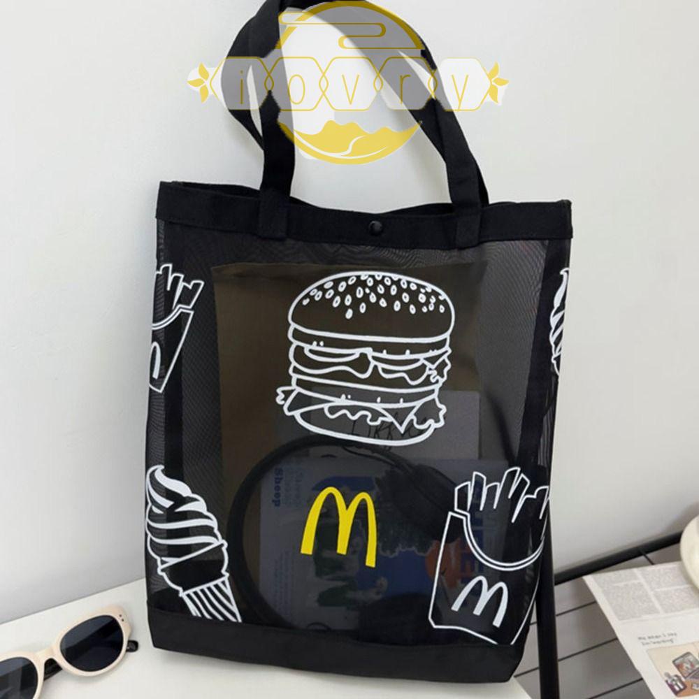 Túi Lưới Đựng Mỹ Phẩm / Đồ Mua Sắm Bằng Nylon Nhỏ Gọn Dễ Thương Cho Bé Gái