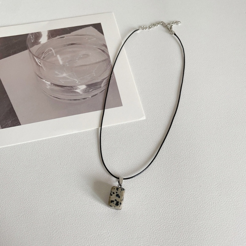 Vòng cổ Chuỗi Hạt Đá Ngọc Bích Tròn Phong Cách Vintage Cho Cặp Đôi