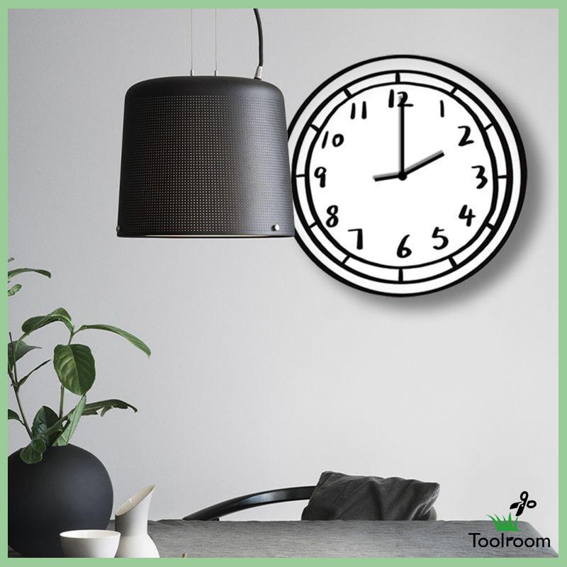 Đồng Hồ Treo Tường Bằng Acrylic Chạy Pin Tiện Dụng Cho Phòng Học / Phòng Ăn