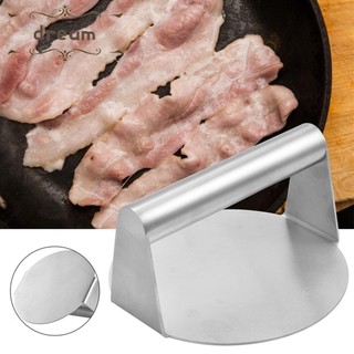【DREAMLIFE】Burger Press Flat Bottom Ground Meat Masher for Grill Flat Top Grilling Tool