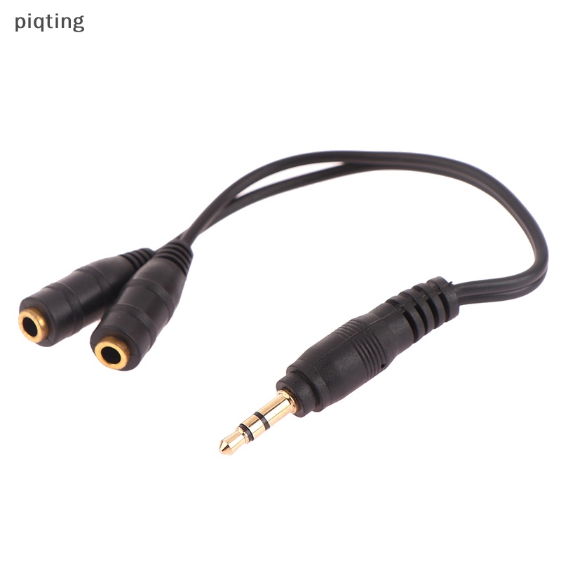 Cáp Chia Tai Nghe 2 CổNg 3.5mm Sang 2 Lỗ CắM Chuyên DụNg Cho Iphone Android