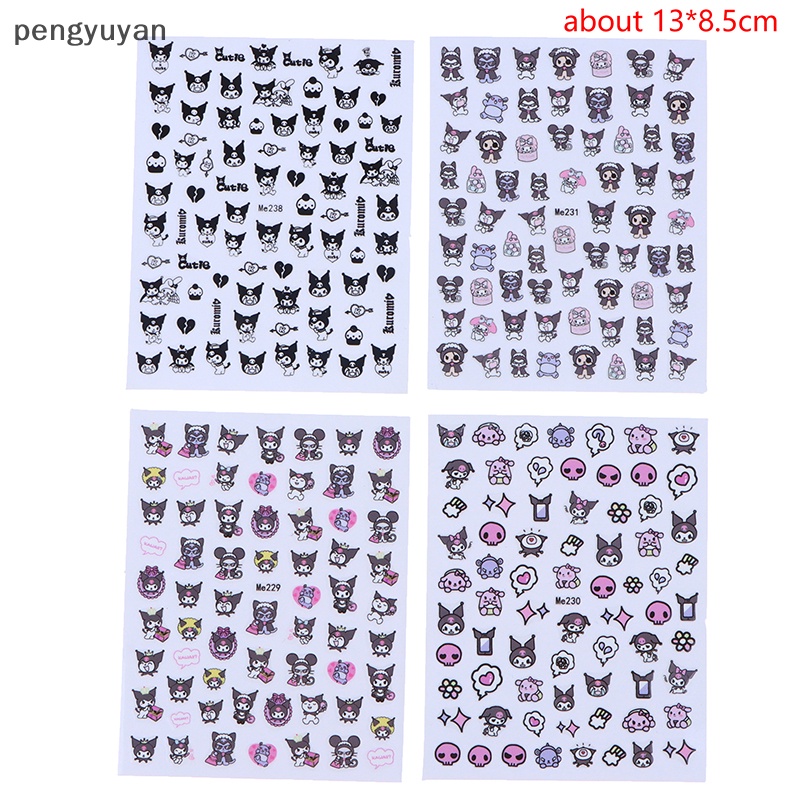 1 Miếng Dán Trang Trí Móng Tay Họa Tiết Hoạt Hình 3D