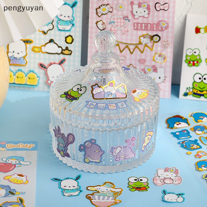 [pengyuyan] Nhãn Dán Pvc Mạ Đồng Hình Động Vật Hoạt Hình Dễ Thương Chống Thấm Nước Trang Trí Sổ Tay Diy Hàn Quốc [Mới]