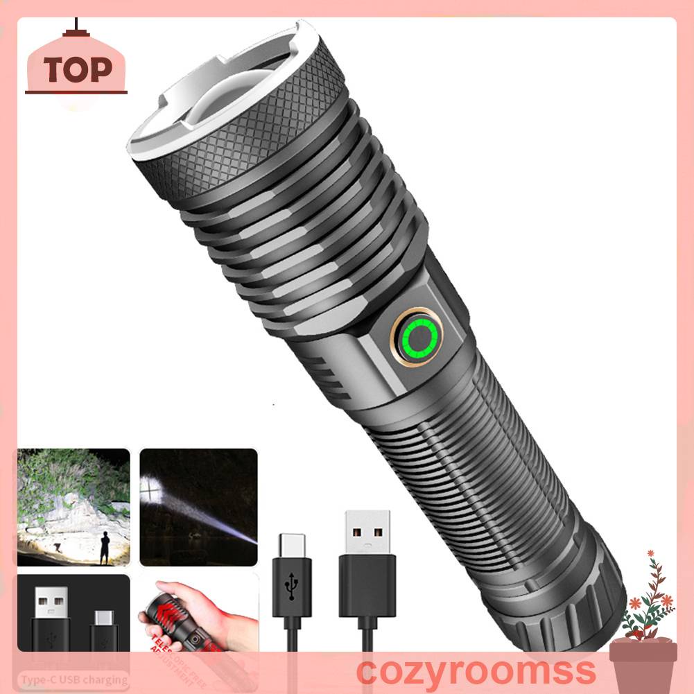 Đèn Pin 30W IPX4 Chống Thấm Nước IPX4 800LM Sạc USB Loại C