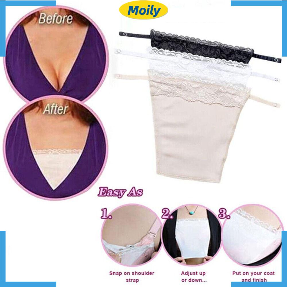 MOILYVN Mock Áo Yếm Hai Dây Có Kẹp Vỏ Ngoài Ngăn Ngừa Nudity Tháo Gỡ Nhanh