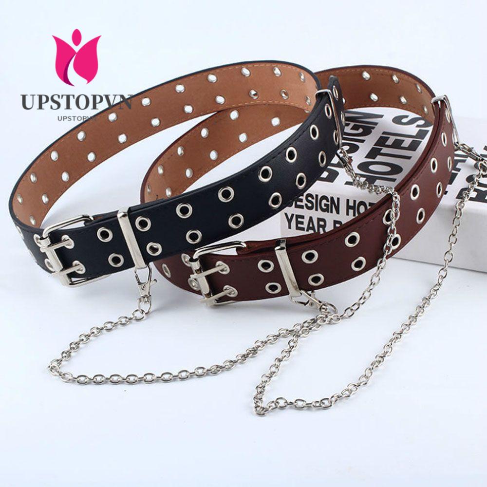 UPSTOPVN Thắt Lưng Da PU Phong Cách Punk Cá Tính Cho Nữ