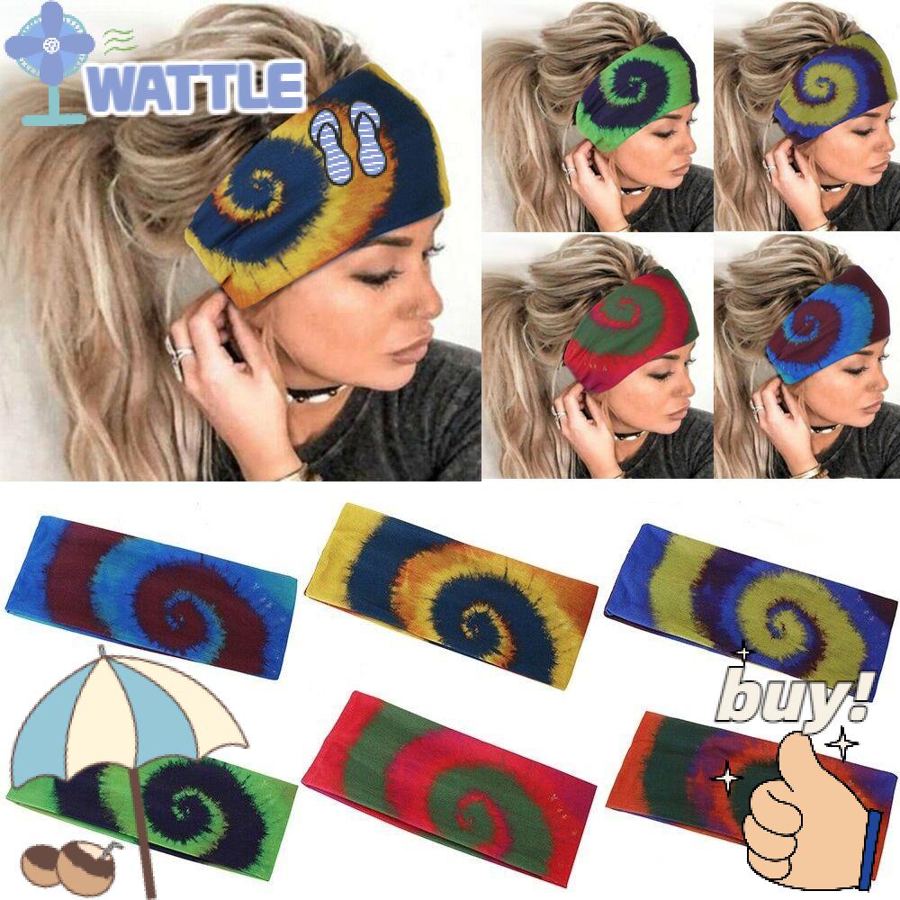 WTTLE Băng Đô Turban Quấn Đầu Thấm Hút Mồ Hôi Chống Trượt Đa Năng Phong Cách Boho