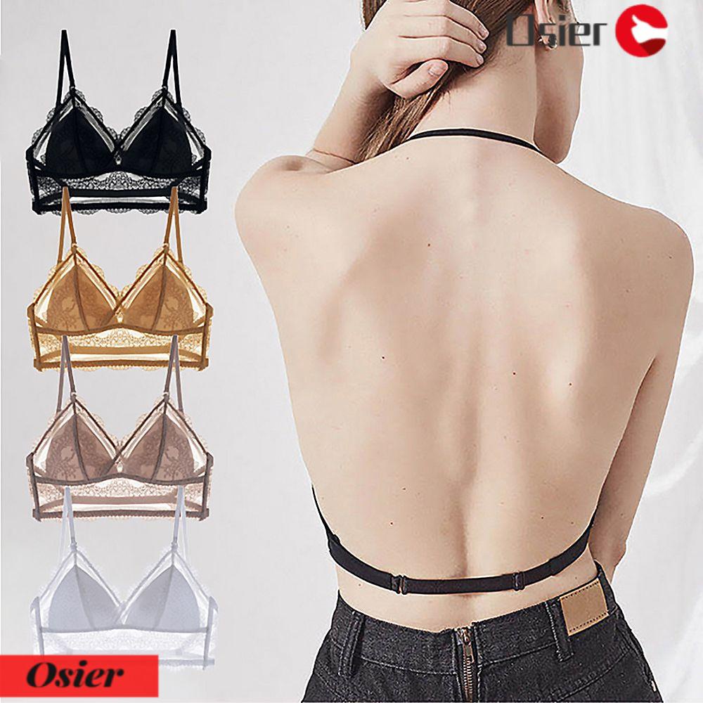 OSIER1 Áo Lót Ren Lưng Thấp Thoáng Khí Gợi Cảm