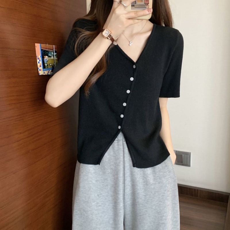 COZOK Áo Thun Tay Ngắn Màu Trơn Form Ôm Hợp Thời Trang