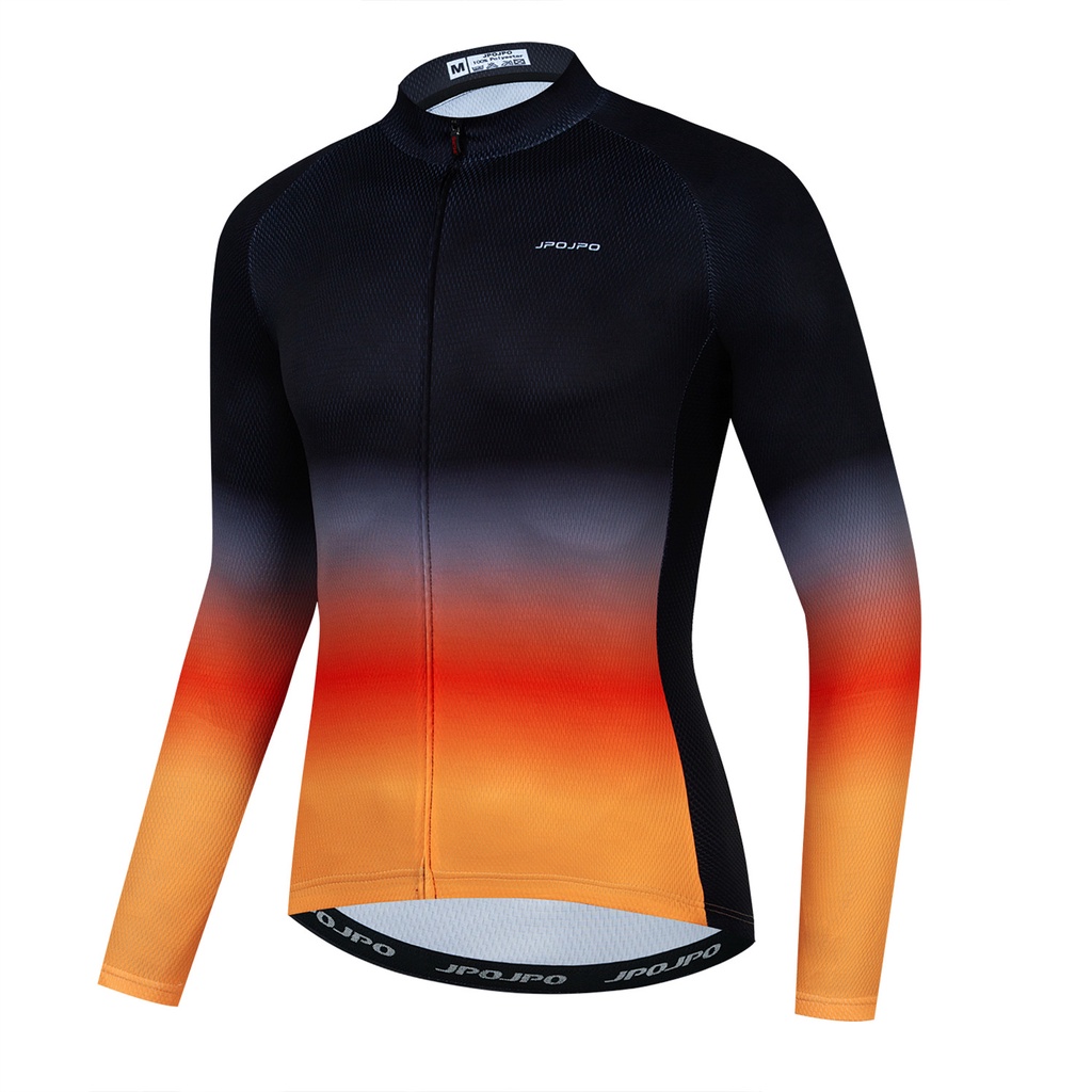 Áo Đua Xe Đạp Leo Núi Tay Dài Thời Trang Xuân Thu 2023 Cho Nam Đen