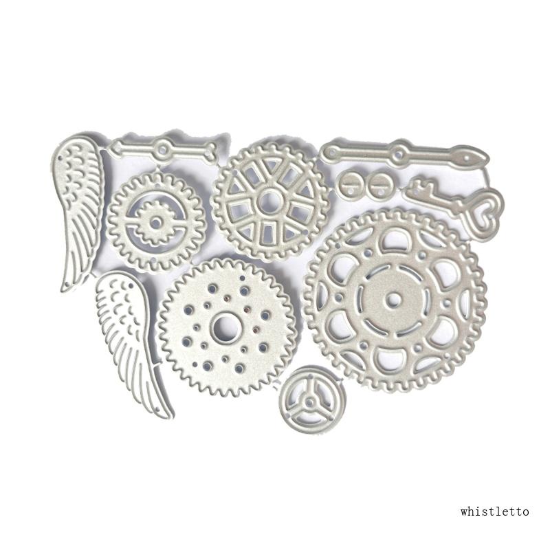 Khuôn Cắt Giấy Kim Loại Hình Bánh Răng Độc Đáo