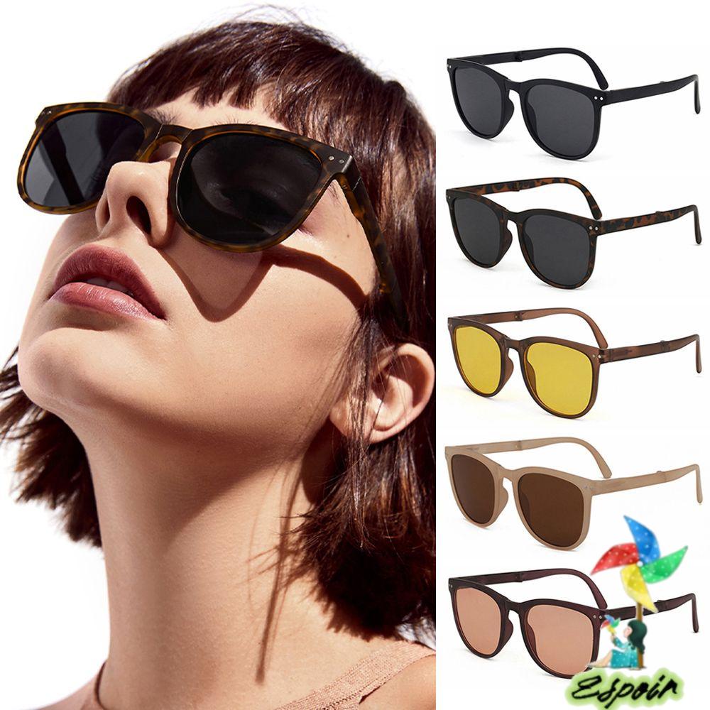 ESPO Kính Râm Vintage TR90 Tròng Có Thể Gấp Lại Kèm Hộp Đựng Ốp