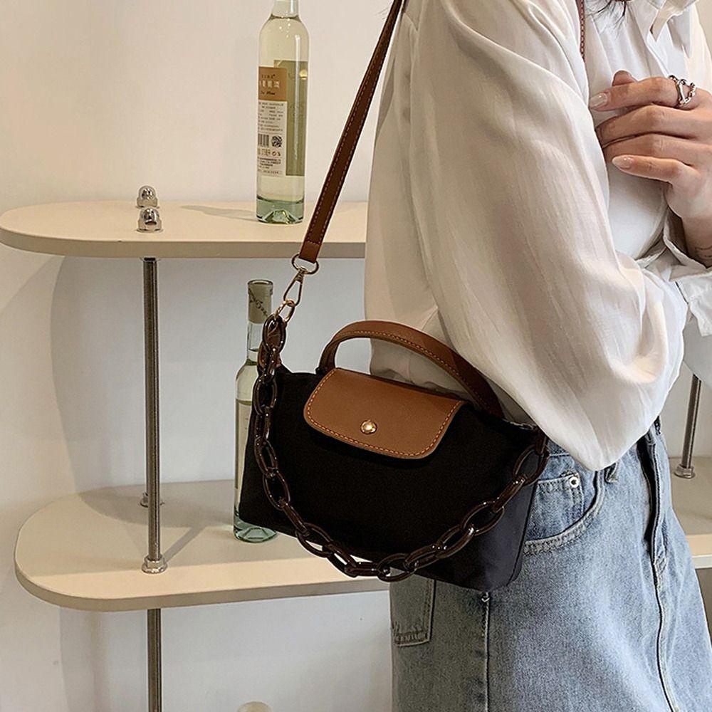 Túi Da PU Đeo Chéo Vai Sức Chứa Lớn Trang Điểm Đường Phố