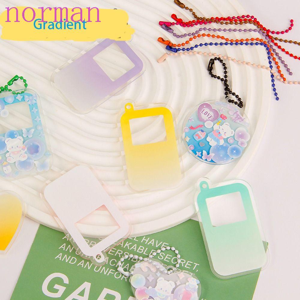 NORMAN Móc Khóa / Điện Thoại Bằng Acrylic Hình Lát Đồ Chơi Giáo Dục Theo Phương Pháp Montessori DIY