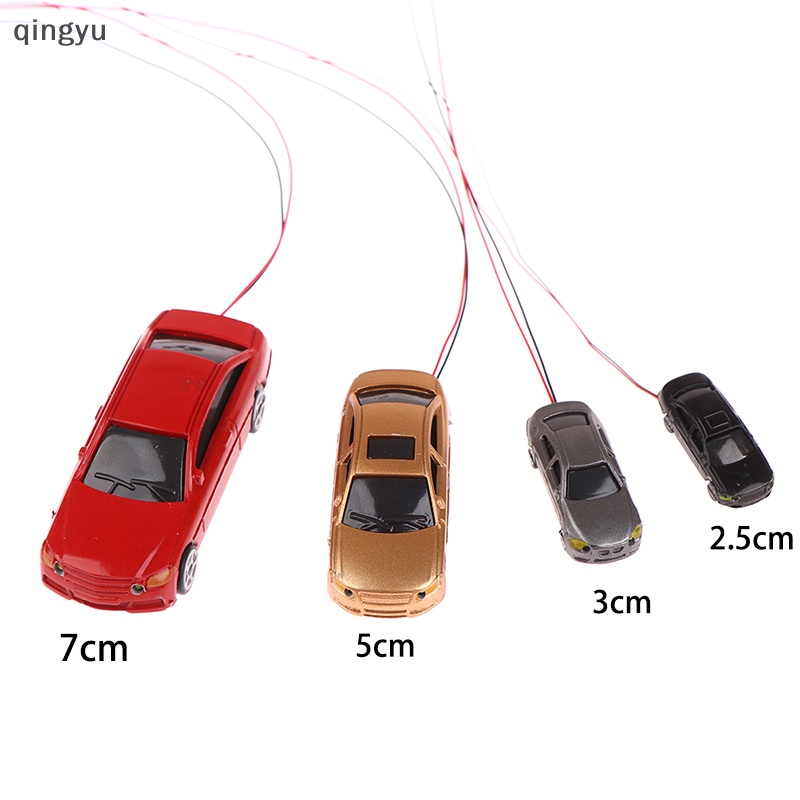 Mô Hình Xe Hơi Bằng Nhựa qingyu Có Đèn Led Trang Trí Tòa Nhà