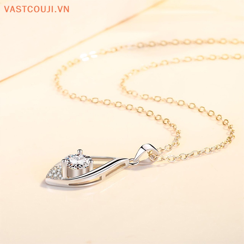 Mặt Dây Chuyền Hình Giọt Nước Bằng Đá Zircon Chất Lượng Cao Thời Trang Cho Nữ