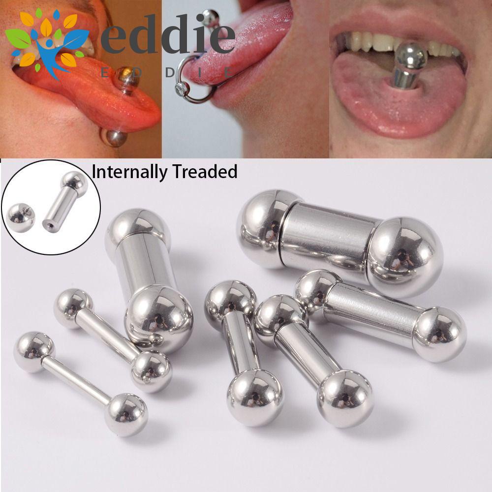 26EDIE Khuyên Lưỡi Bằng Thép Không Gỉ Thời Trang Cá Tính