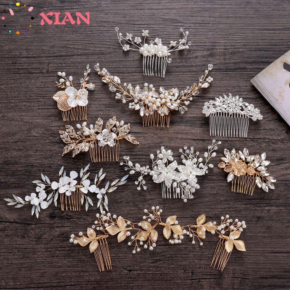 XIANTIN Trâm Cài Tóc Đính Đá Sang Trọng Cho Cô Dâu