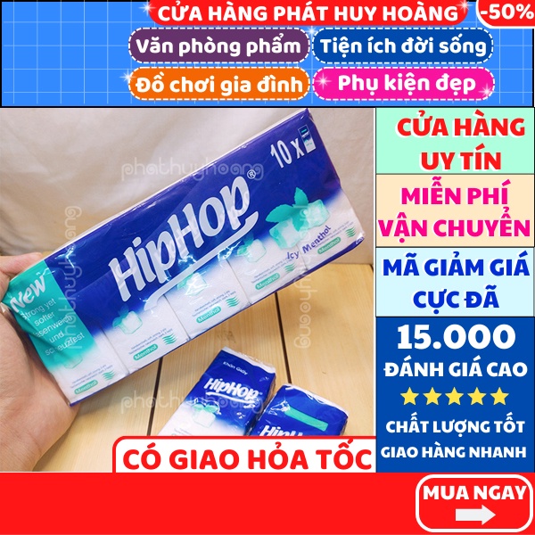 Combo 10 bịch khăn giấy 2 lớp giá rẻ , khăn giấy 10 bịch nhỏ mini - Phát Huy Hoàng