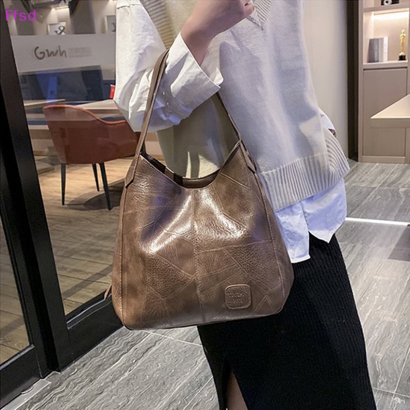 {Ffsd} Mới Túi Xách Da PU Mềm Đơn Giản Thời Trang Cao Cấp Có Tay Cầm Dành Cho Nữ * Bán Chạy