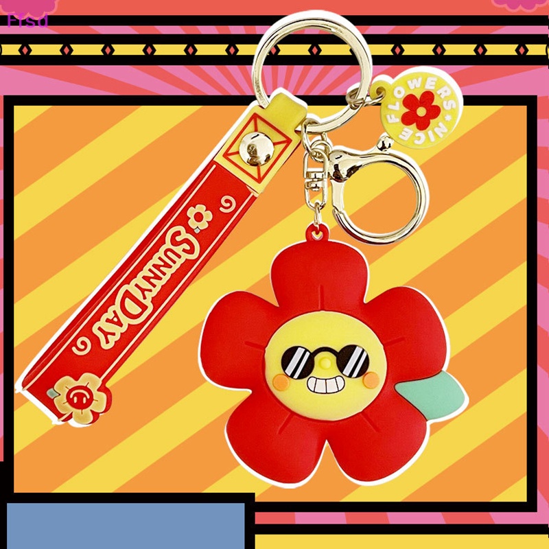 {Ffsd} Móc Khóa Nhỏ Hình Hoa Hoạt Hình Dễ Thương Vui Nhộn Thời Trang Dành Cho Cặp Đôi Đi Học * Hàng Bán Chạy