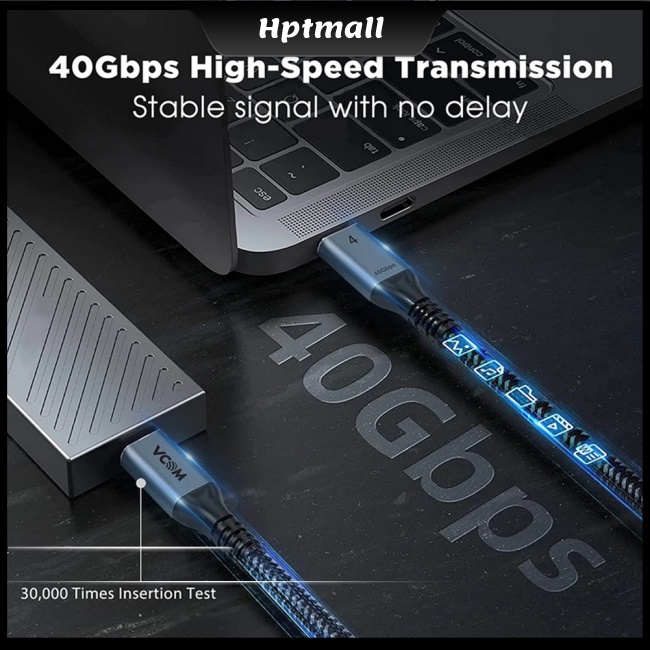 Dây Cáp Sạc Nhanh Usb4.0 40gbps Type C Sang Type C Pd3.1 240w 8k 60hz Tương Thích Với Ps5 Nintendo Switch