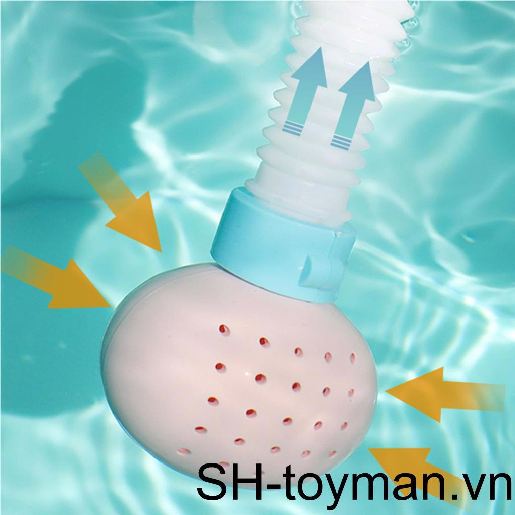 (runbu) Đồ Chơi Bồn Tắm Hoa Hướng Dương Dạng Gập Có Vòi Phun Nước Cho Bé