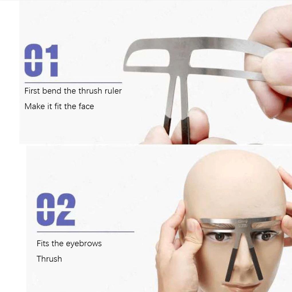 Khuôn Thước Hỗ Trợ Vẽ Lông Mày Tiện Dụng Chất Lượng Cao DIY