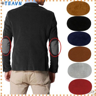1 Cặp Miếng Vá Quần Áo Hình Oval Bằng Da Lộn